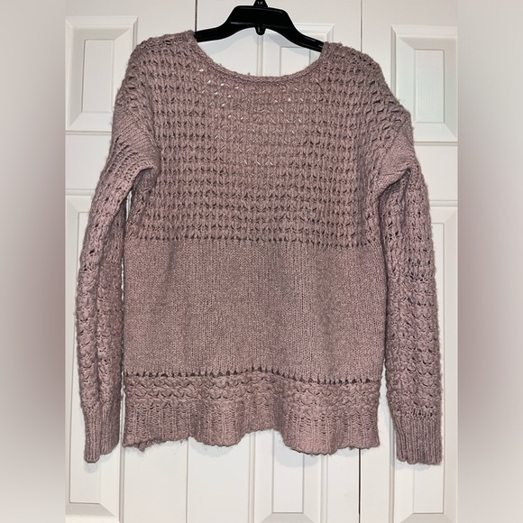 Free People Womens Crashing Waves Slouchy Oversized Wool Knit Pullover Sweater - Picture 9 of 10